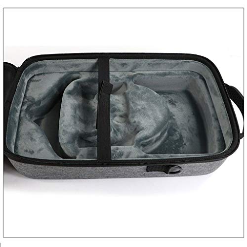 QUICATCH Compatible for Oculus Quest Virtual Reality EVA Hard Travel Protect Bag Large Capacity Waterproof Storage Box Portable Carrying Cover Case (Gray)