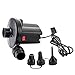 Electric Air Pump,Moonet Portable Quick-Fill Air Pump with 3 Nozzles, 110V AC/12V DC Deflates and Inflates for Swimming Ring, Inflatable Furniture, Air Beds, Air Boats, Outdoor Camping