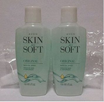 Lot of 2 avon skin so soft sss bath oil original scent …