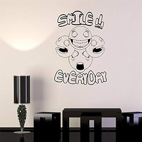 Etiqueta De La Pared Emoticonos Sonrisas Emociones Inscripcion