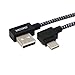 Micord 2 Pack 3.3ft Right Angle Type C Cable, 90 Degree USB 3.1 Type C (USB-C) Male to USB 2.0 Type A Male Connector Sync & Charging Cable for Apple New Macbook 12 Inch, Nokia N1 ect (Black)