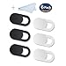 Webcam Cover Slide,Laptop Camera Cover 0.027in Ultra Slim Webcam Cover fits Echo Spot Laptop Desktop PC MacBook Pro iMac Mac Mini Computer with 2pc Cleaning Cloths,Strong Adhensive (6 Packs)