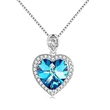 GAEA H - Heart Present Series Elegant Heart Pendant Necklace Crystals from Swarovski GHJN095LAN