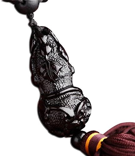 Duojimi Sons Gourd Ebony Beads Pendant Car Rearview Mirror Pendant