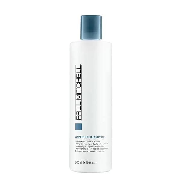 PAUL MITCHELL AWAPUHI SHAMPOO, ORIGINAL WASH, BALANCES MOISTURE, FOR ALL HAIR TYPES, 16.9 FL OZ