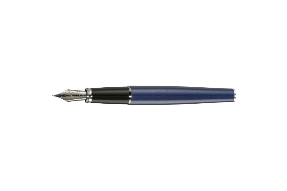 Diplomat Excellence A2 Fountain Pen with Steel Broad Nib - Midnight Blue/Chrome