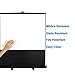 Cloud Mountain 100 Inch Portable Projector Screen 4:3 HD Manual Pull up Projection Screen Floor Projector Screen in Aluminium Case Folding Stand Projection Screen for Home Office Theater, 1.3 Gain