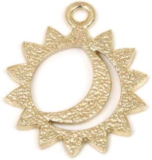 Amazon Greenocean チャーム 太陽と月 きれいめゴールド チャーム アクセサリートップ 通販