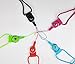 yueton Pack of 5 Detachable Neck Strap Band Lanyard for Cell Phone Camera iPod Mp3 Mp4 USB Flash Drive ID Card Badge Other Electronic Devices