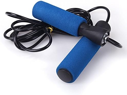 Otheya Fitness Jump Rope Premium Speed Rope, Best for Crossfit, Double Unders, Speed, WOD, MMA, Boxing &amp; Fitness Training (BLUE)