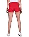 HDE Women's Solid Color Ultra Stretch Fitted Low Rise Moleton Denim Booty Shorts Red - L