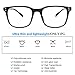 Livho Blue Light Blocking Glasses Filter Blue Ray Computer Game Glasses for Women Men Square Eyeglasses TR90 Frame [Anti Eyestrain, Reduce Headache & Better Sleep] - 0.0 Magnification