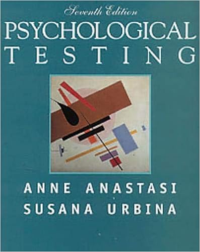 Psychological Testing 9780023030857 Medicine Health Science Books  Psychological Testing 9780023030857 Medicine Health Science Books