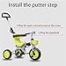 Minmin Multifunctional Folding Children's Tricycle Bicycle Trolley Light Bicycle 1-5 Years Old Baby Carriage (Color : Green)