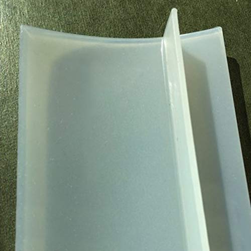 SIMTEXGREEN 25 Inches Silicone Stove Counter Gap Cover Easy Clean Wide & Long Gap Filler Seals Spills Between Stoves Kitchen Counter Washer & Dryer For Oven Stove Top Space Fillers Half Clear
