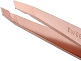 Tweezerman Rose Gold Slant Tweezer Professional Stainless Steel Precision view 2