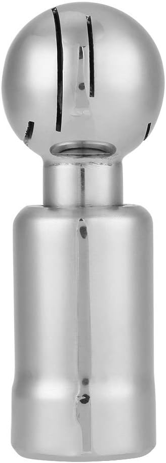 Samfox Stainless Steel Rotating Spray Ball - 360° Spray Coverage, Cleaning Diameter 1m-6m, 3/4 Inch Thread