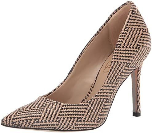 Sam Edelman Women's Hazel Pointed Toe Pump, Natural/Black,