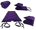 D&D Futon Furniture Purple Traditional Japanese Floor Futon Mattress 3 X 30 X 80, Shiki Futon Filled with Cotton, Foam, Polyester Fiber