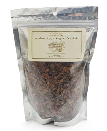 Jansal Valley Rock Sugar Crystals, Amber, 16 Ounce