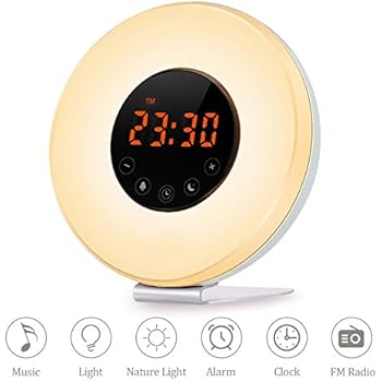 Amazon.com: Vansky Sunrise Wake Up Light, Digital Alarm Clock for Heavy