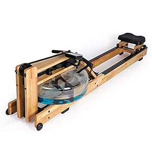 Water Rowing Machine Home Fitness Rower with Progress Tracking LCD Display And Adjustable Footrest Cardio Training Workout