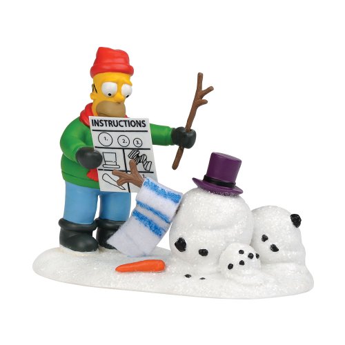 Department 56 The Simpson's Village from How Not to Build a Snowman Village Accessory Figurine, 2.56-Inch