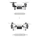 Rabing Foldable RC Drone FPV Wifi RC Quadcopter Altitude Hold Remote Control Drone with 0.3MP HD 720P Camera RC Helicopter(Black) (White)