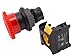 Alpinetech LMB22 Red 22mm 1NC Emergency Stop Push Button Switch Estop EPO Mushroom Switch