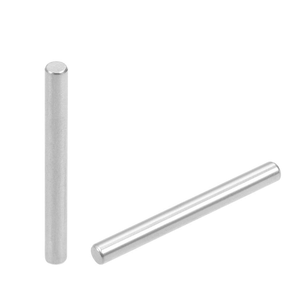 Yesallwas 100Pcs 3mm x 30mm Dowel Pin 304 Stainless Steel Shelf Support Pin Metal Fasten Elements Used On Precise Location (3mm x 30mm 100PCS)