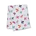 lulujo Baby Cotton Muslin Swaddling Blanket, Butterfly