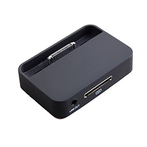 VLUNT MicroUSB Desktop Charger Data Stand Docking Dock Station Adapter for Apple Iphone 4 4S