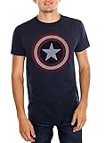 Marvel Universe Captain America Shield T-Shirt Size : Medium
