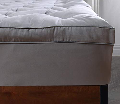 image for MARQUESS Full Size Plush Mattress Topper,Quilted Pillow Top Mattress P