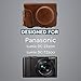MegaGear MG1436 Panasonic Lumix DC-ZS200, TZ200 Ever Ready Genuine Leather Camera Case and Strap - Brown