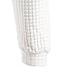 HEQU Men's Casual Funnel Neck Square Pattern Quilted Hoodie Pullover Sweatshirt White M