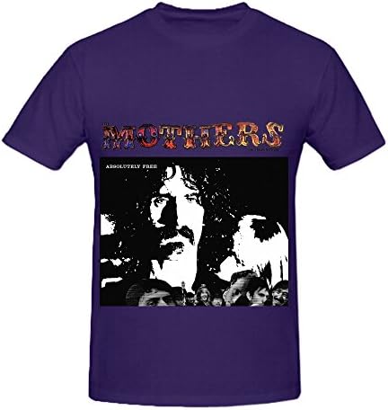 The Mothers Of Invention Absolutely Free Tour Pop Mens O Neck Slim Fit T Shirt Purple