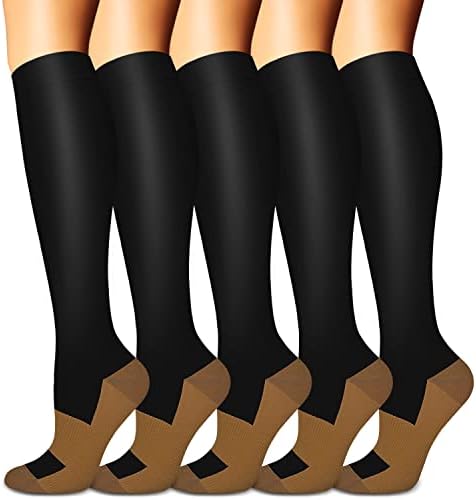 Calcetines De Compresión Para Mujeres Y Hombres (6 Pares) De 15 A 20