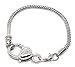 Pro Jewelry Heart Lobster Clasp Charm Bracelet Silver Plated Available All Size Drop Down Menu
