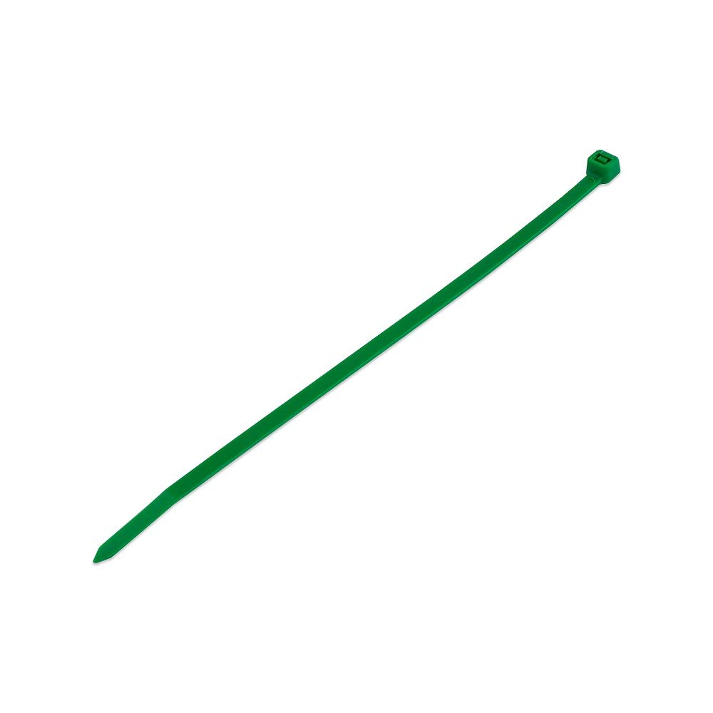 Poly Pool PP7520.8 Set of 100 Cable Ties/Cable Ties, 4.8 mm x 200 mm, Clamping Diameter from 3 to 50 mm, Green