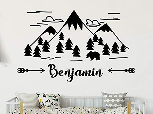 mountain nursery wall decal
