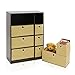 Furinno Econ Organizer Cabinet, Espresso/Light Brown