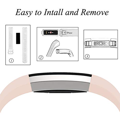 image for GEAK Compatible with Fitbit Alta and Fitbit Alta HR Band, Soft Classic