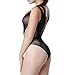 SAN.COMO Women's Seamless Mesh Chemise Lingerie Baby Doll Minidress One Size