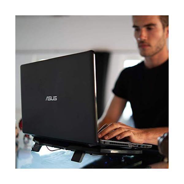 KLIM-Pro-The-Laptop-Cooler-for-Professionals-Laptop-PC-Support-Easy-to-Carry-10-to-156-Extra-USB-port-New-2021-Version-Black KLIM Pro - The Laptop Cooling Pad for Professionals - NEW 2023 - Light Compact Easy to Carry Durable - 10” to 15.6…