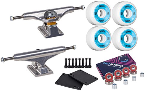 Independent 139 Skateboard Trucks Riser Pad Bone 52mm Wheels