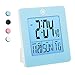 Marathon Digital Desktop Clock, Blue - Easy-to-Read 3.5” Display with Temperature & Date - Includes Alarm with Snooze & Backlight