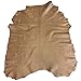 Cafe Brown Leather Hide – Rustic Finish – Quality Craft DIY Material - Spanish Full Skins - 5 sq ft - 2 oz. avg Thickness – Soft Genuine Lambskin Fabric- Upholstery Home Décor Supply