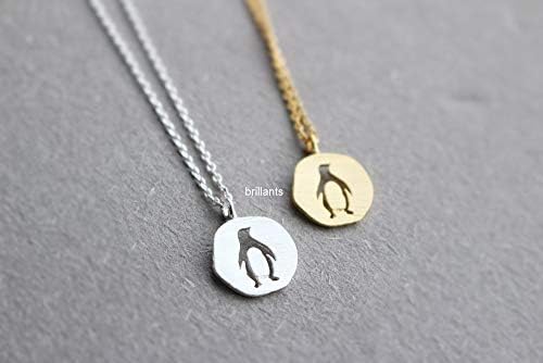 baken Cute Penguin Necklace, Animal Necklace, Geometric, Gift, Bridesmaid Jewelry, Bridesmaid Necklace, Wedding Necklace, Personalized Necklace