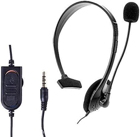 3.5mm Stheanoo Wired Gaming Headset Wire Control Earphone Volume Control for Laptop, Gamer Headphone with Microphone for PS4, Game Console